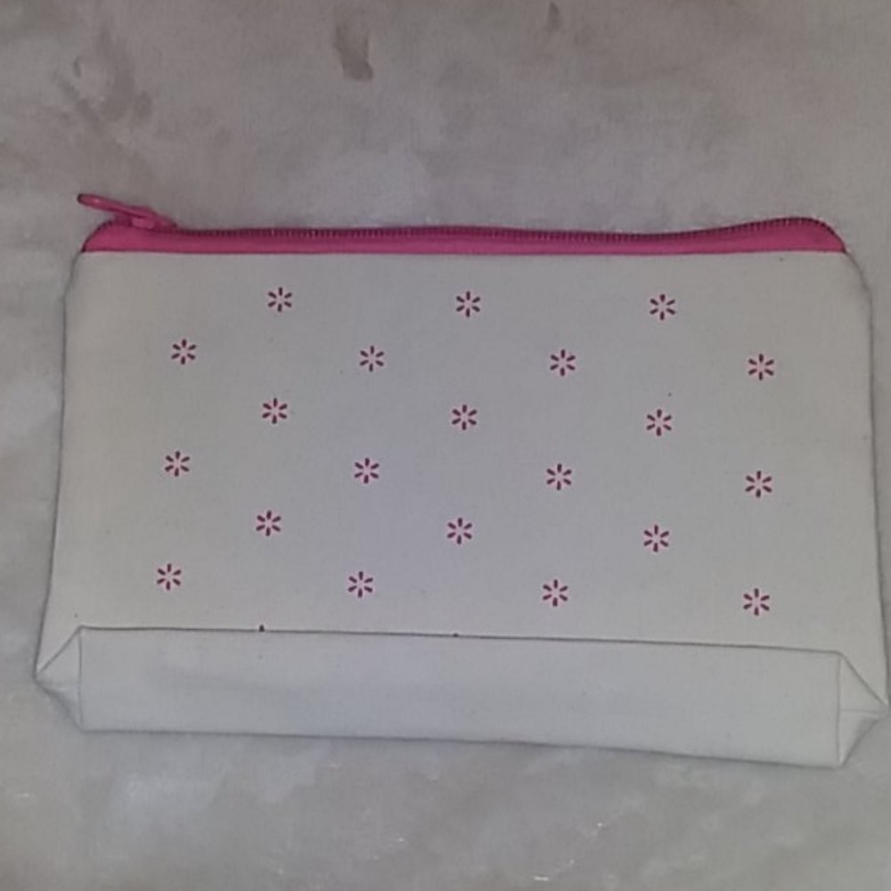 Cream and pink bag